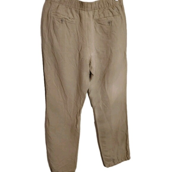 Tommy Bahama Men's Pants Size L Linen Blend Pockets Stretch Tan - Picture 5 of 11
